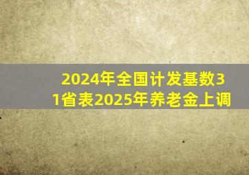 2024年全国计发基数31省表2025年养老金上调