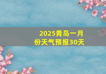 2025青岛一月份天气预报30天