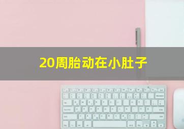 20周胎动在小肚子