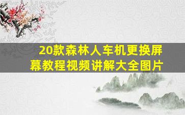 20款森林人车机更换屏幕教程视频讲解大全图片