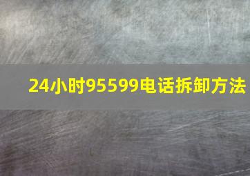 24小时95599电话拆卸方法