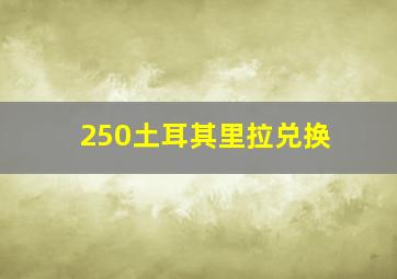 250土耳其里拉兑换