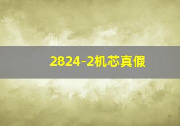 2824-2机芯真假