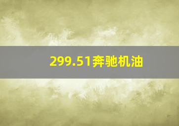 299.51奔驰机油