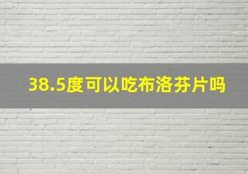 38.5度可以吃布洛芬片吗