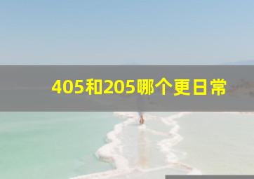 405和205哪个更日常