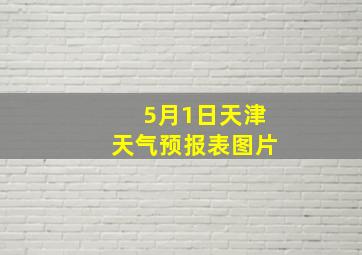 5月1日天津天气预报表图片