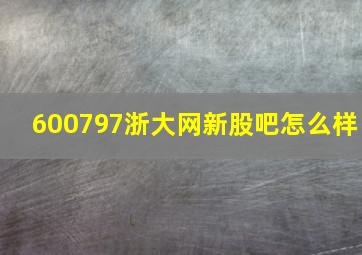 600797浙大网新股吧怎么样