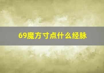 69魔方寸点什么经脉