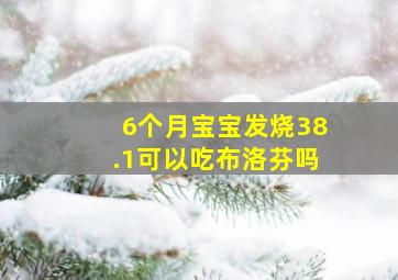 6个月宝宝发烧38.1可以吃布洛芬吗