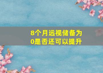 8个月远视储备为0是否还可以提升