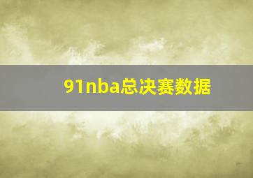 91nba总决赛数据