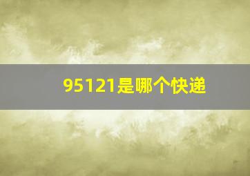 95121是哪个快递