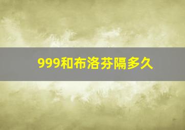 999和布洛芬隔多久