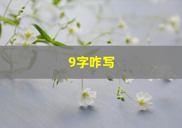 9字咋写