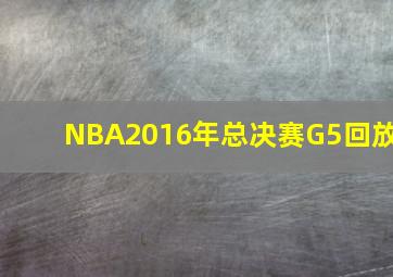 NBA2016年总决赛G5回放