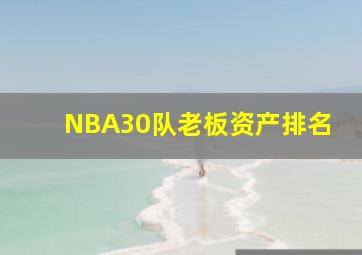 NBA30队老板资产排名