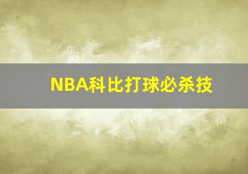 NBA科比打球必杀技