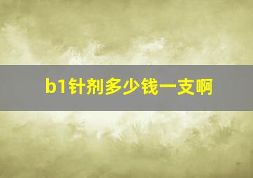 b1针剂多少钱一支啊