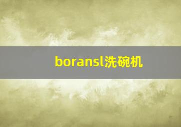 boransl洗碗机