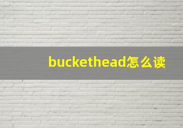 buckethead怎么读