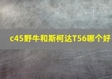 c45野牛和斯柯达T56哪个好