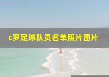 c罗足球队员名单照片图片