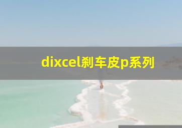 dixcel刹车皮p系列