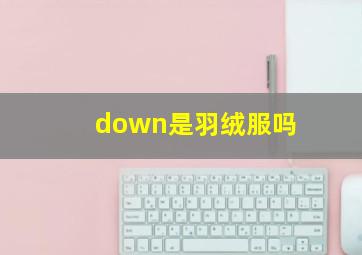 down是羽绒服吗