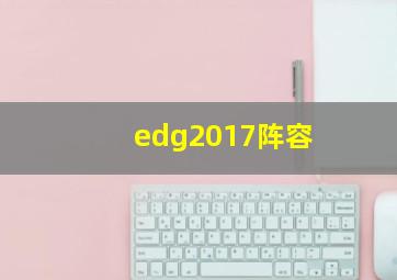 edg2017阵容