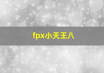 fpx小天王八