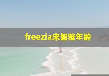 freezia宋智雅年龄