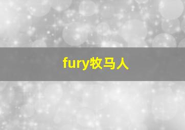 fury牧马人