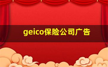 geico保险公司广告