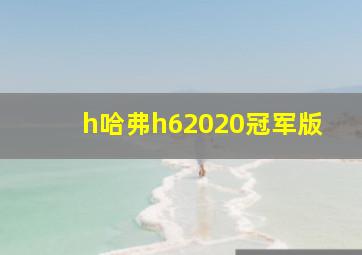 h哈弗h62020冠军版