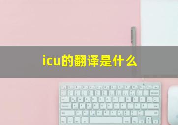 icu的翻译是什么