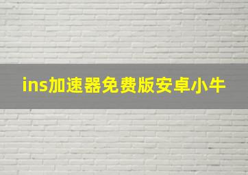 ins加速器免费版安卓小牛