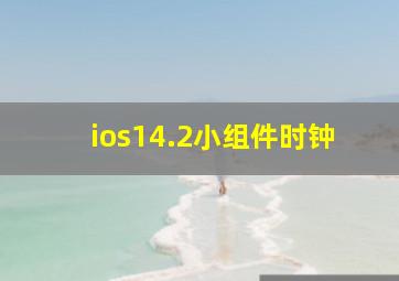 ios14.2小组件时钟