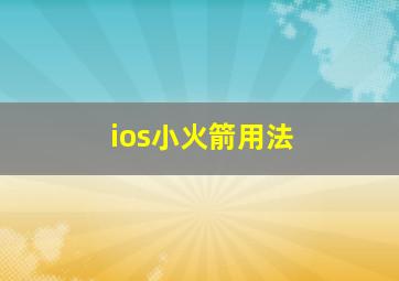 ios小火箭用法