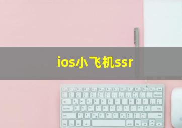 ios小飞机ssr