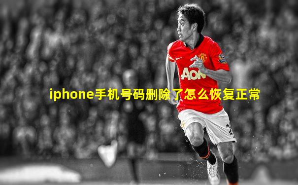 iphone手机号码删除了怎么恢复正常