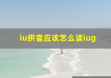 iu拼音应该怎么读iug