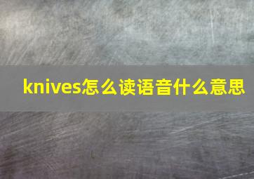 knives怎么读语音什么意思