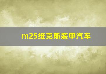 m25维克斯装甲汽车