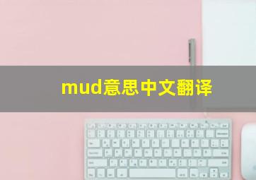 mud意思中文翻译