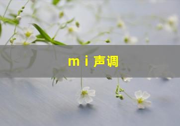 mⅰ声调