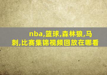 nba,篮球,森林狼,马刺,比赛集锦视频回放在哪看