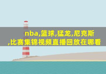 nba,篮球,猛龙,尼克斯,比赛集锦视频直播回放在哪看