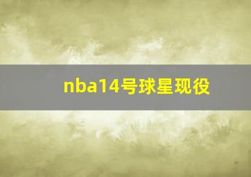 nba14号球星现役