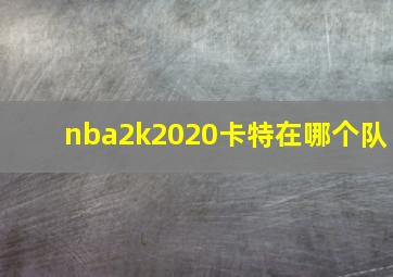 nba2k2020卡特在哪个队